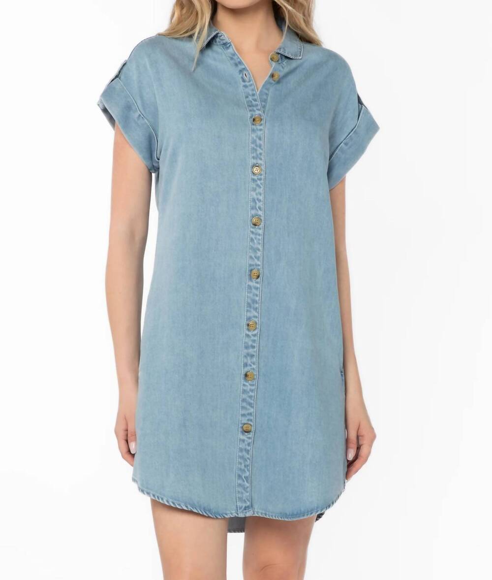 NEW VELVET HEART oria denim mini dress in springfield